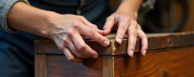 Restaurierung eines antiken Holzschranks